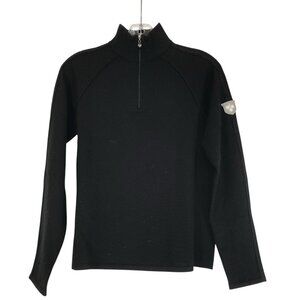 Meister Turtleneck Sweater Womens Size Large Black Long Sleeve Ribbed Apres Ski